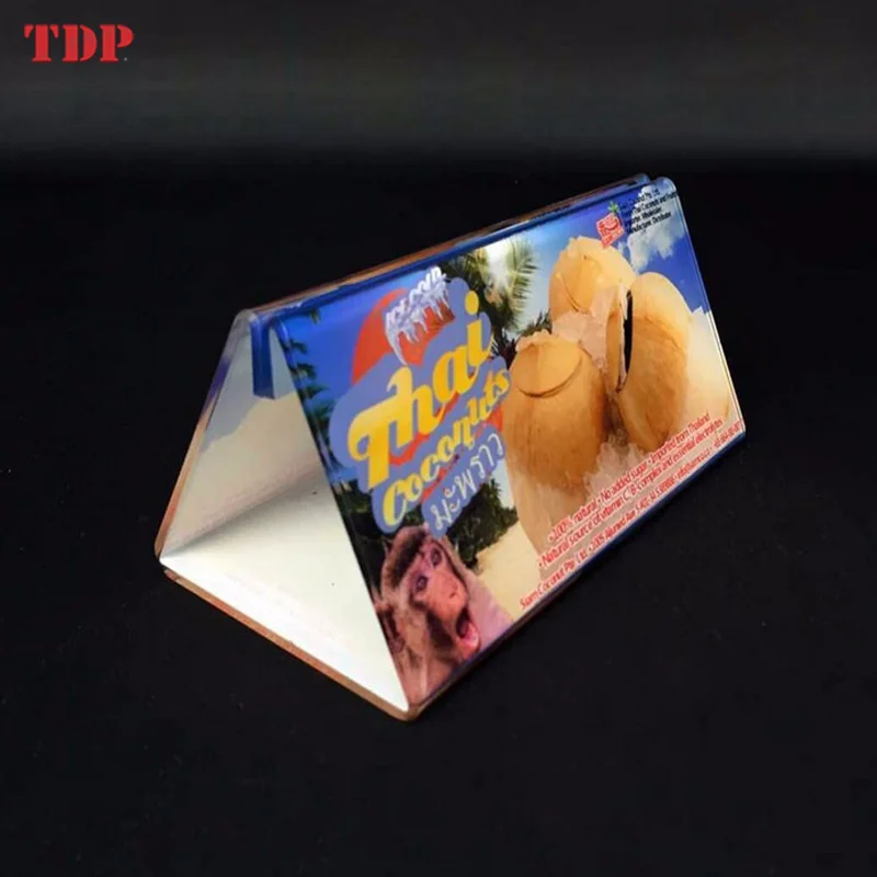 Custom Table Tent Stand Menu Display Holderacrylic Table Name Plate Holders Acrylic Price Tag Holder Clear Custom Logo 200pcs