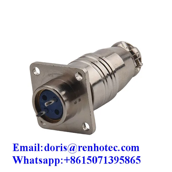 Воздушный разъем 16MM Диаметр XS16 2Pin Квадратный фланец Разъем Push-Pull Circular Aviation Connector