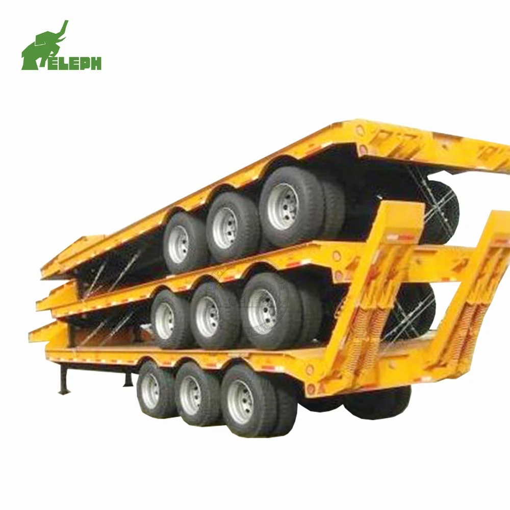 30 ton 40ft 60 tons lowbed low bed lowboy cargo transport semi truck trailer