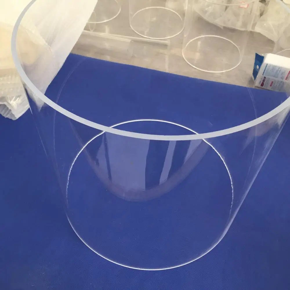 High Pressure Fused Silica Large Diameter Transparent Quartz Glass Tube For UV Lamp