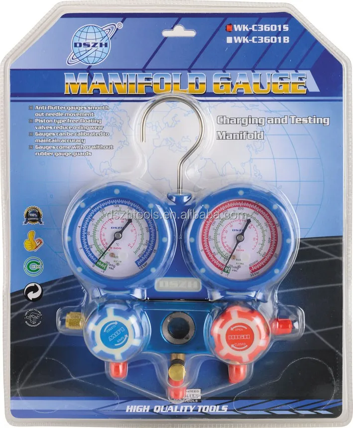 DSZH WK-C3601S A/C Air Conditioning Ac Refrigerant Manifold-Gauge Set R22/404A/134A