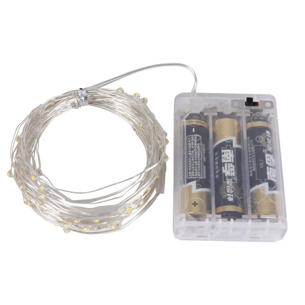 Outdoor Fairy Garden 5m 10m 20m AA Battery Box Festival Activities LED Copper String Lights