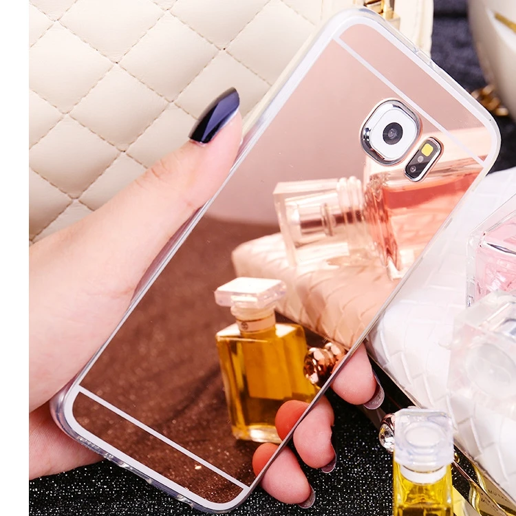 
Luxury Plating Soft TPU Smart Mirror Case for Coque Samsung Galaxy S3 S4 S5 S6 S7 S8 S9 S10 Edge Plus Clear Silicone Back Cover 