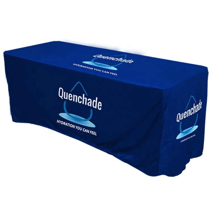 
4ft 6ft 8ft Custom Print Trade Show Throw/Fitted/Spandex Table Cover 