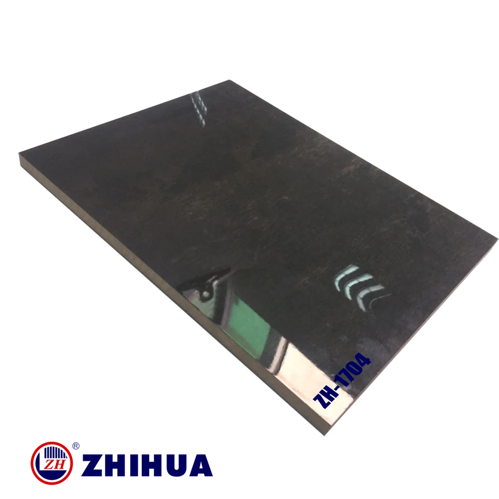 Marble color 18mm UV high glossy MDF board for kitchen cabinet