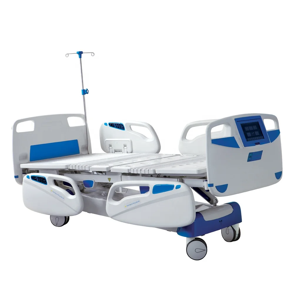 hospital equipment advanced multi-function electrical ICU hospital bed with weight scale