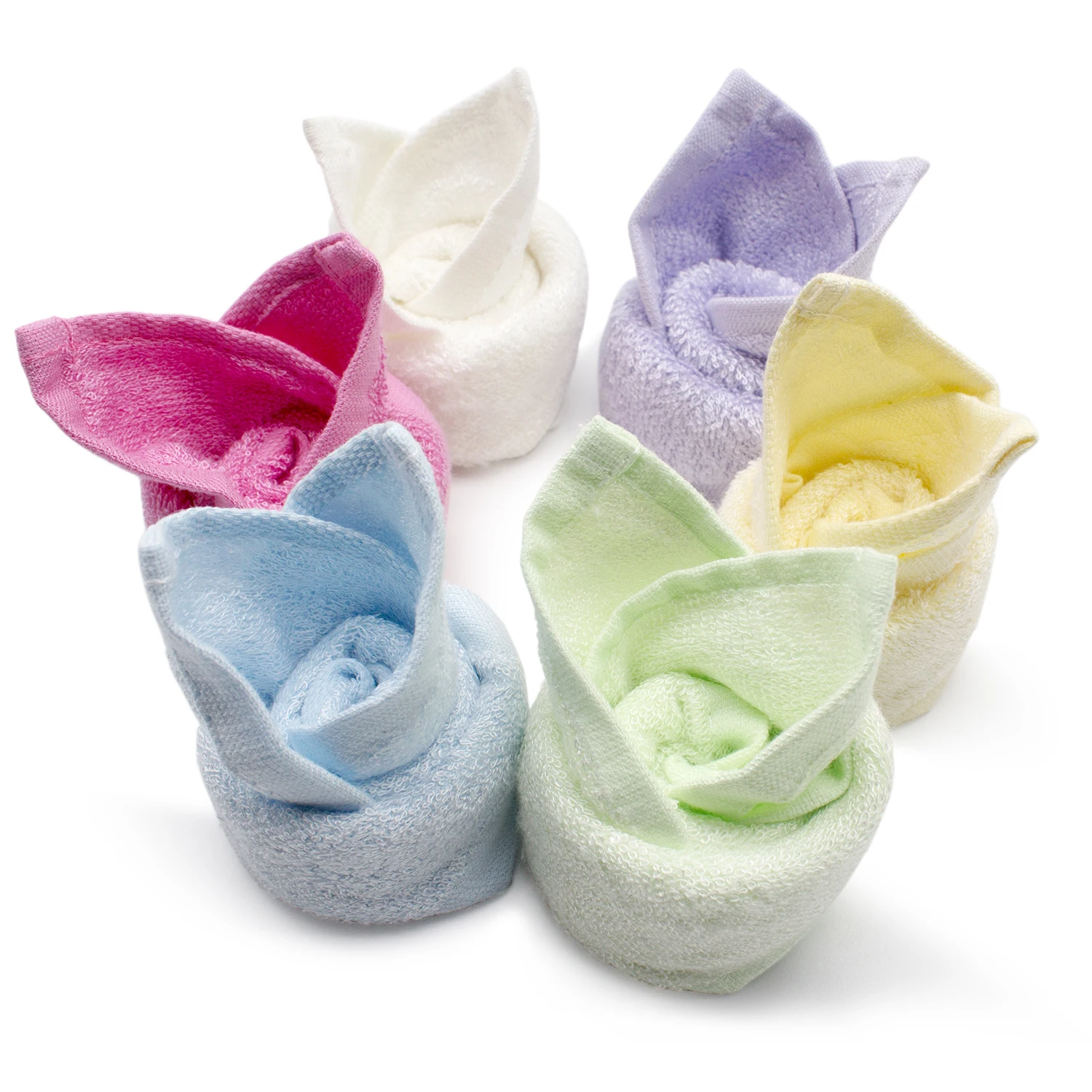 Wholesale luxury organic Bamboo baby washcloth 10x10 washcloths sets