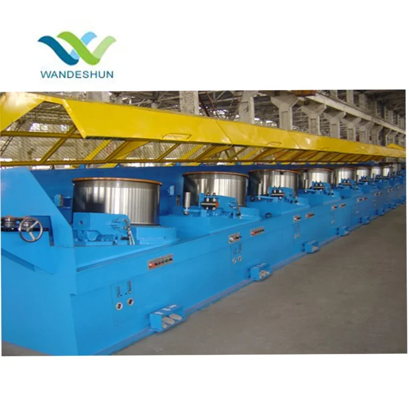 PLC Controlled Touch Screen High Carbon Low Carbon Spring Wire Alloy Wire LZ560 straight Dry High Speed Wire Drawing Machine