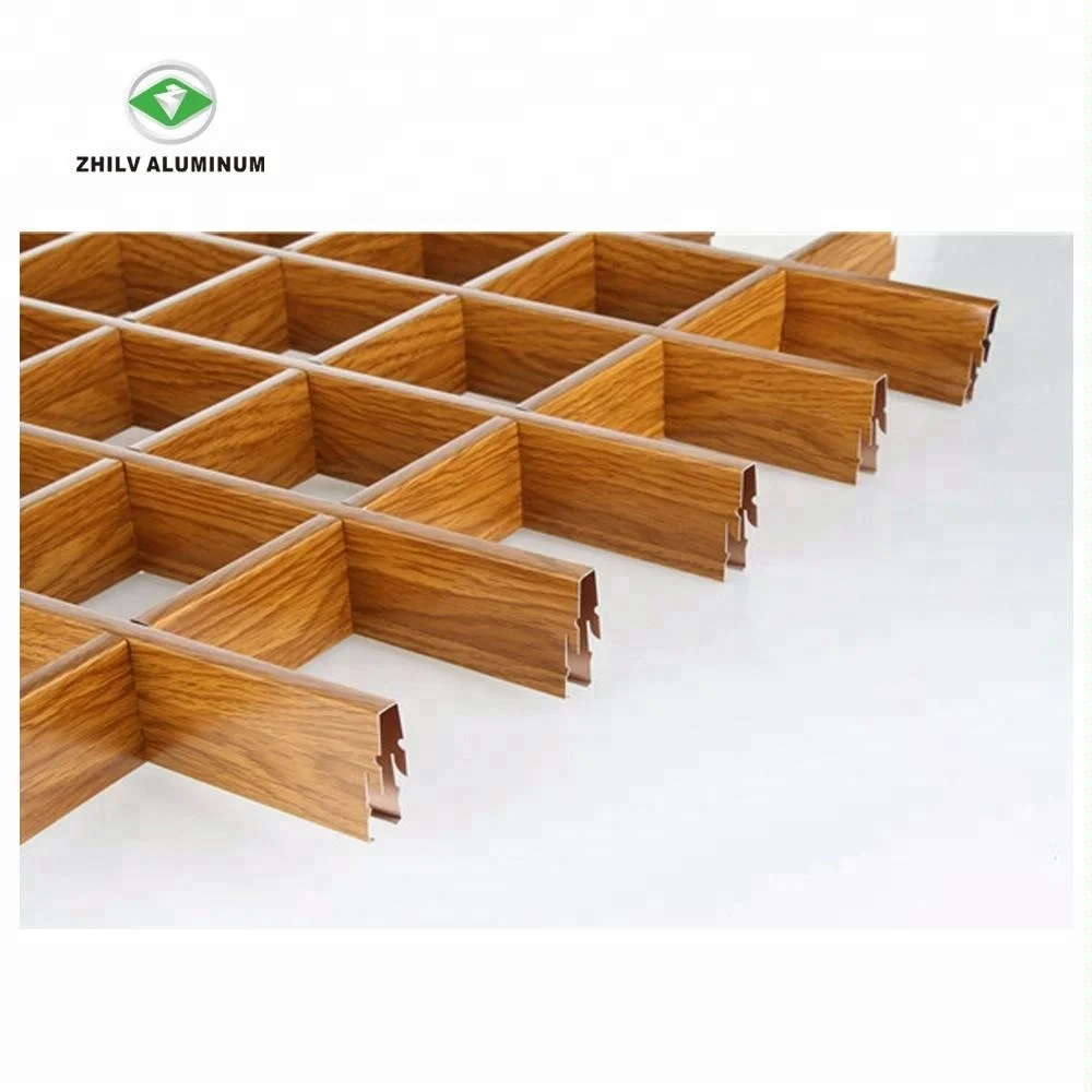 
Popular Rust-Proof Wood Lay In Grid Ceiling For Mall 