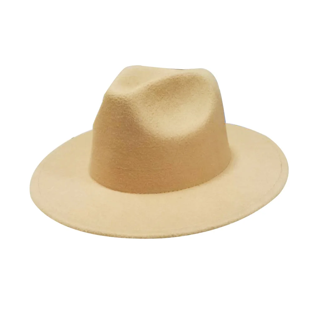 Заводская Низкая минимальная партия, Классическая шерстяная фетровая шляпа унисекс в стиле Панамы, оптовая продажа