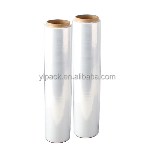 18 Micron Hand Use LLDPE Wrap Stretch Film Packaging Transparent Pvc Film OEM LS Moisture Proof Transparent Plastic Soft Casting