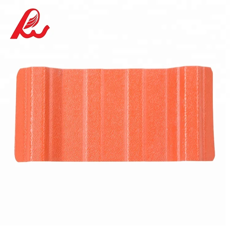 Building construction materials brick red 4 layer PVC plastic roofing tile ASA PVC roof sheet