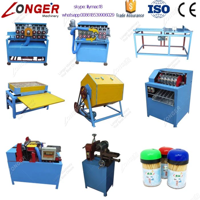 Сертифицированная CE линия по производству деревянных зубочисток