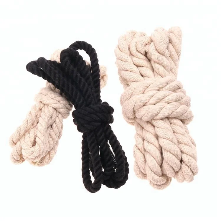 Customized Durable Braided Cotton Twisted Natural Rope