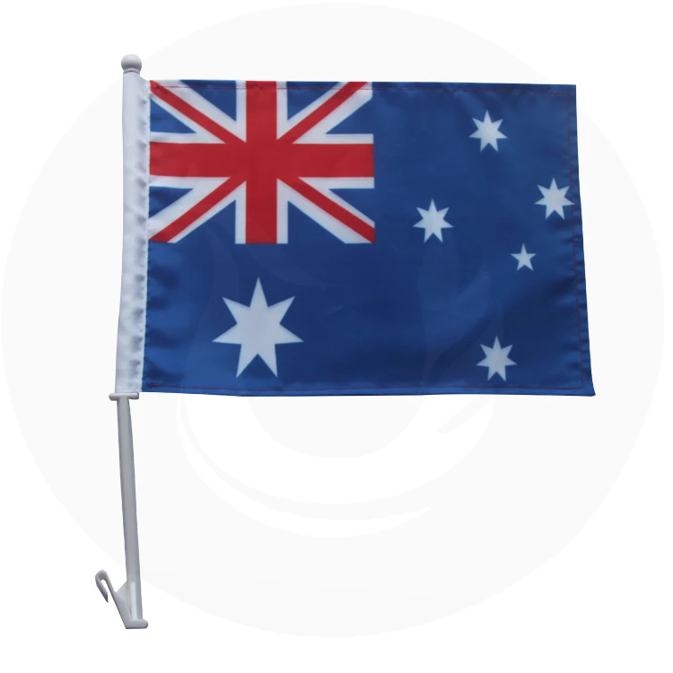 
Custom 12x18 Inch Polyester Australian Car Window Flag 