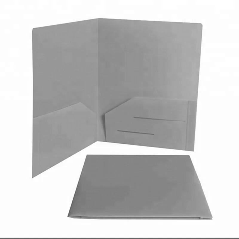 
US Letter Size Poly PP Plastic Two Pocket Files Portfolio Folder Without 3 Prongs 