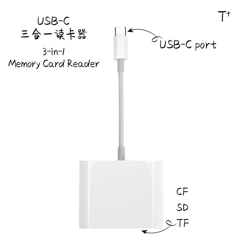 Адаптер для чтения карт памяти USB C-SD устройств с портом Type C поддержка
