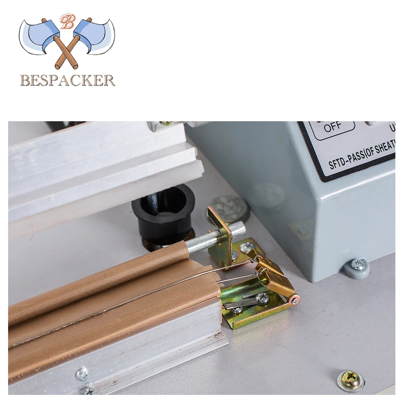 Bespacker SF-600 with seal impulse foot pedal heat sealer machine