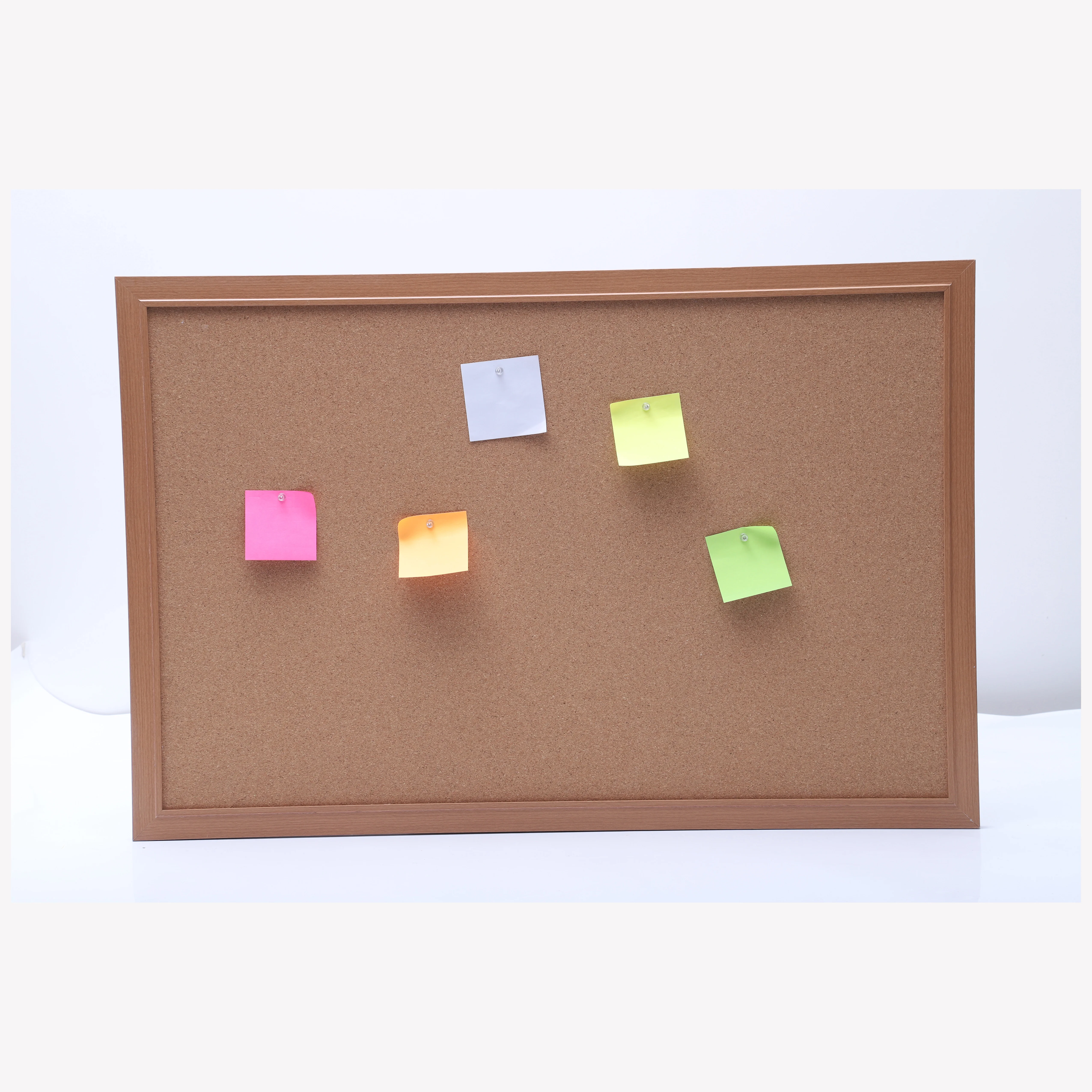 Amazon Hot Sells High Quality Wood Framed Decorative Cork Bulletin Board with world map