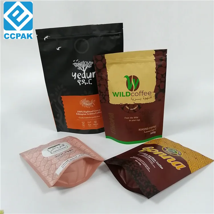 Matt Pouch Multicolor Flat Doypack Zip lock No Aluminum Custom Heat Sealed Stand Up Zipper Lock Mylar pouch