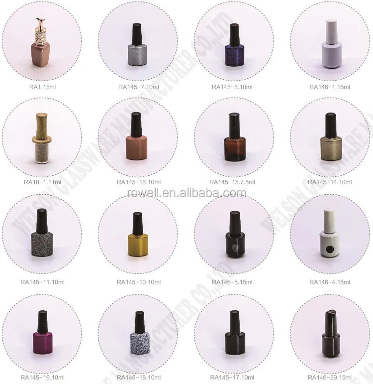 8ml Empty Star Shape Nail Manicure Top Coat Varnish Bottles UV Gel Polish vials