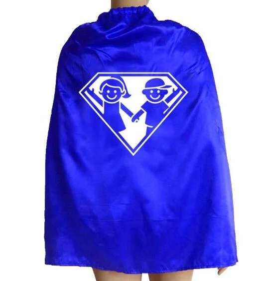 OEM детские накидки супергероев, однослойные атласные костюмы, рождественские наряды для вечеринки