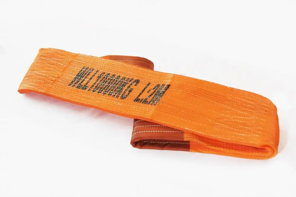 
10 Ton 100% high tenacity polyester- Flat webbing sling lifting sling lifting eye-eye belt with CE-GS 