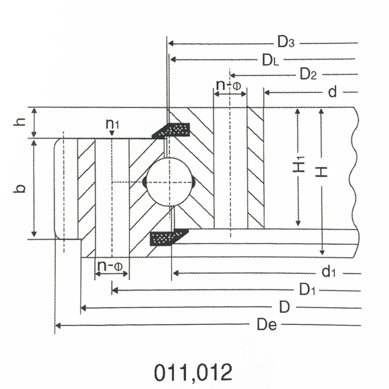 turntablefour-point contact ball slew bearingsmilitarykobelcoSK,PC150-5 cross roller slewing bearings