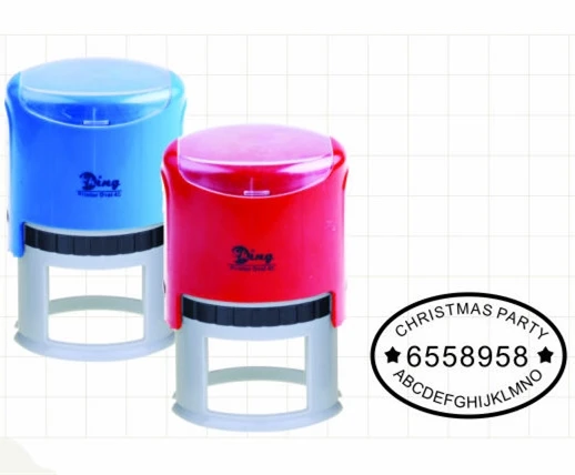 2019 factory Custom office oval 40mm self ink stamp office self-inking rubber stamp