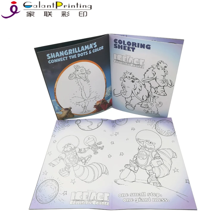 Cheap Custom Illustrated Books Printing Child Marvel Comic Drawing and Painting Book with Perfect Binding