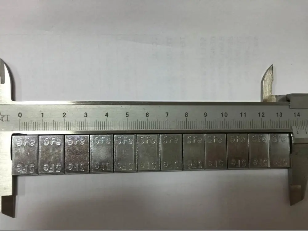 1000pcs 5g steel zinc coated adhesive wheel balance weight