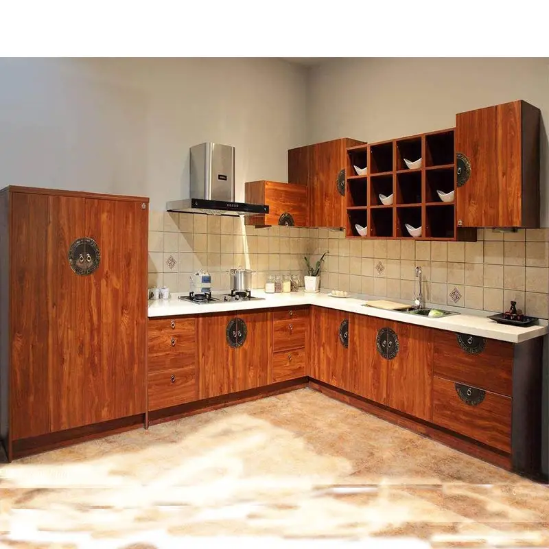Malaysia hot sell inexpensive wood veneer kitchen cabinet