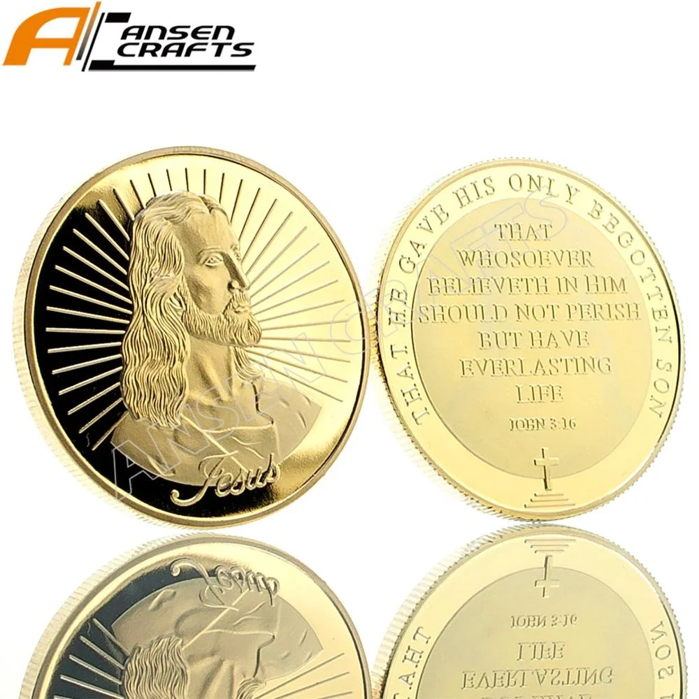 24k gold Challenge metal 1 Ounce Jesus Coin  souvenir coin