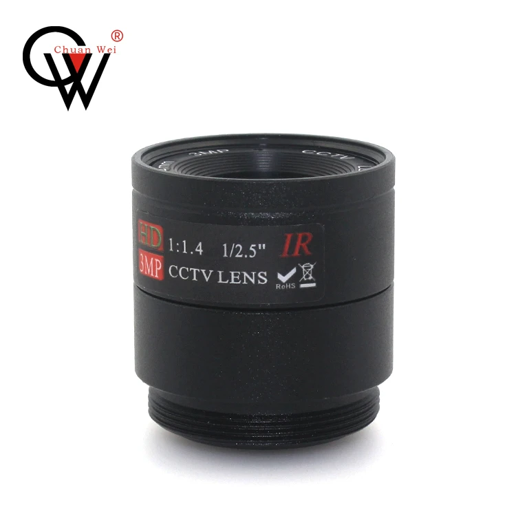 CW 3MP 4mm 1/2.5  F1.4 CS Fixed IR 3MP  CCTV Lens For IR 720P/1080P CCTV Security Camera