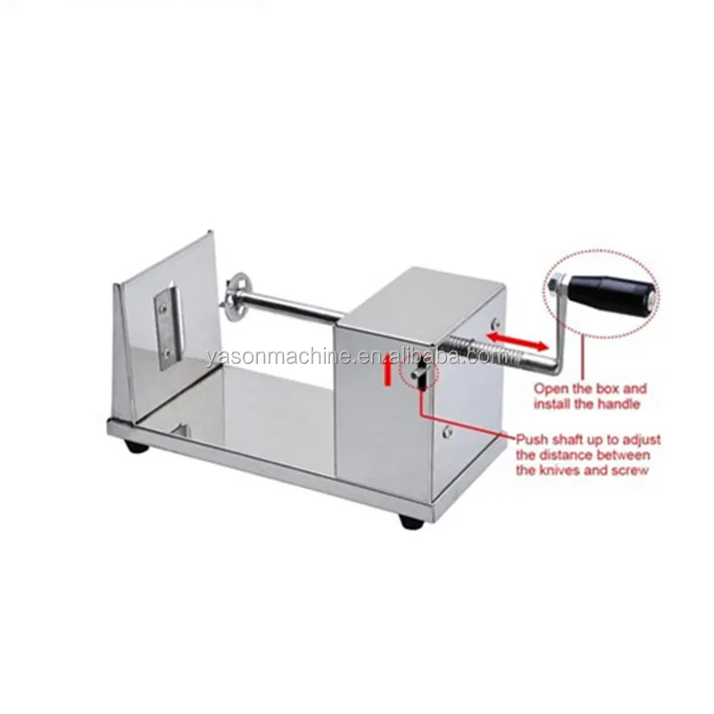 twisted potato chips cutting machine price/commercial potato chips spiral cutter