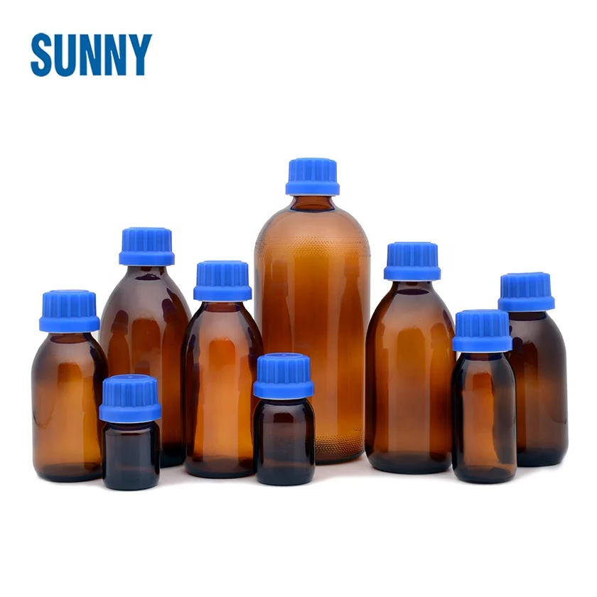 amber maple syrup glass bottle with screw cap for oral liquid