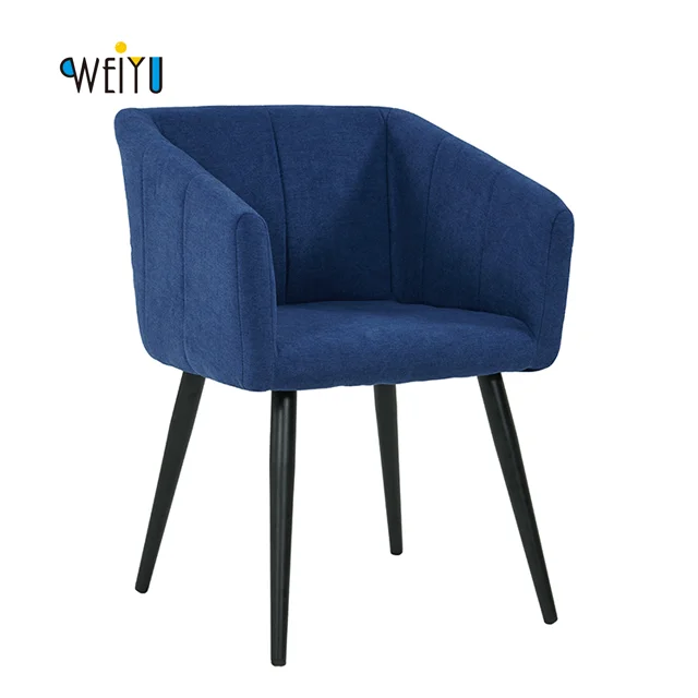 Velvet fabric leather Armchair, Dining Tub hotel Chair, Modern design arm chair Dining