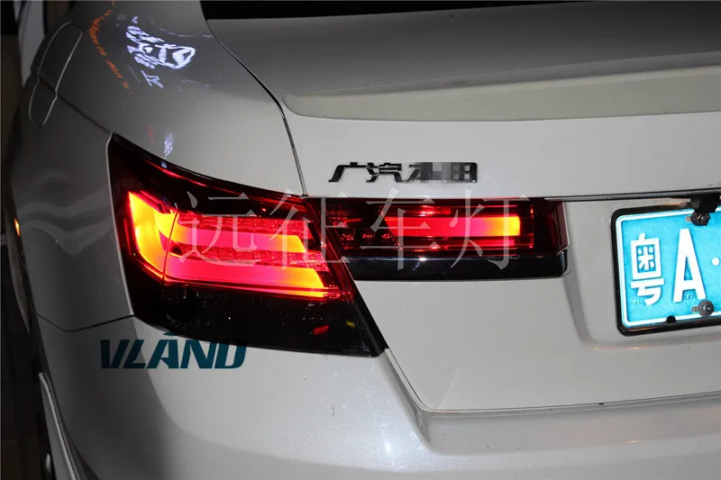 Vland Factory Car Taillights For Accord 2008-2013 LED Tail Lights Plug And Play New Design
