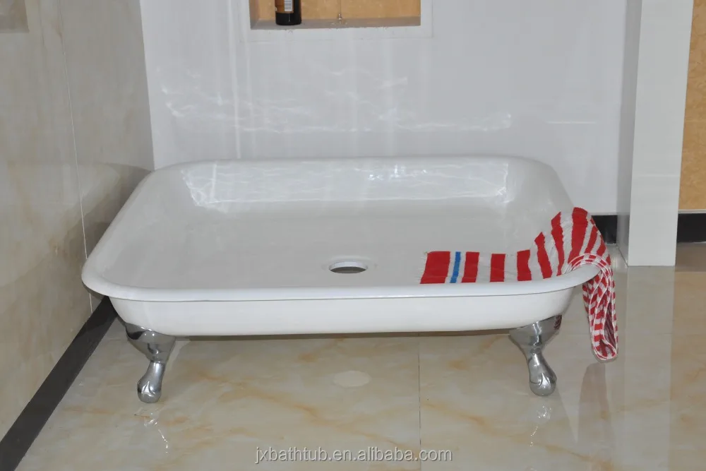 Freestanding Deep Cast Iron Shower Base Made in China Outdoor Shower Tray Clawfoot Shower Pan