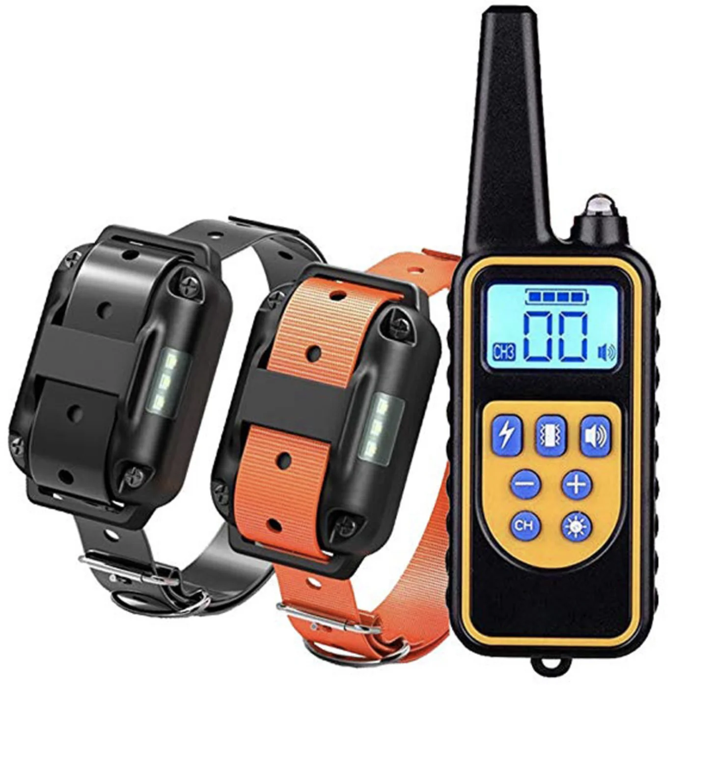 Водонепроницаемый 100% 800 м Электронный перезаряжаемый удаленный ударопрочный ошейник для дрессировки собак