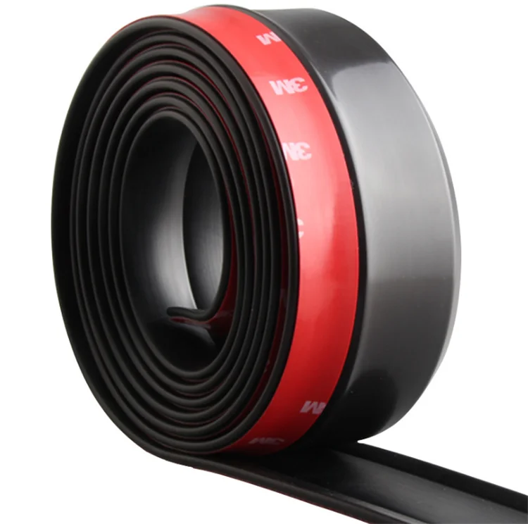 Universal Front Bumper Spoiler Rubber Anti-Scratch Lip Bumper For Cars Trucks SUV 2.5mm