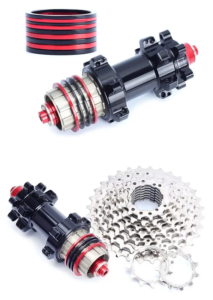 Bicycle Hub Spacers MTB Bottom Bracket Washer Cassette Flywheel Gasket Aluminium Alloy Bike Washer 1/1.5/2/2.5/3mm