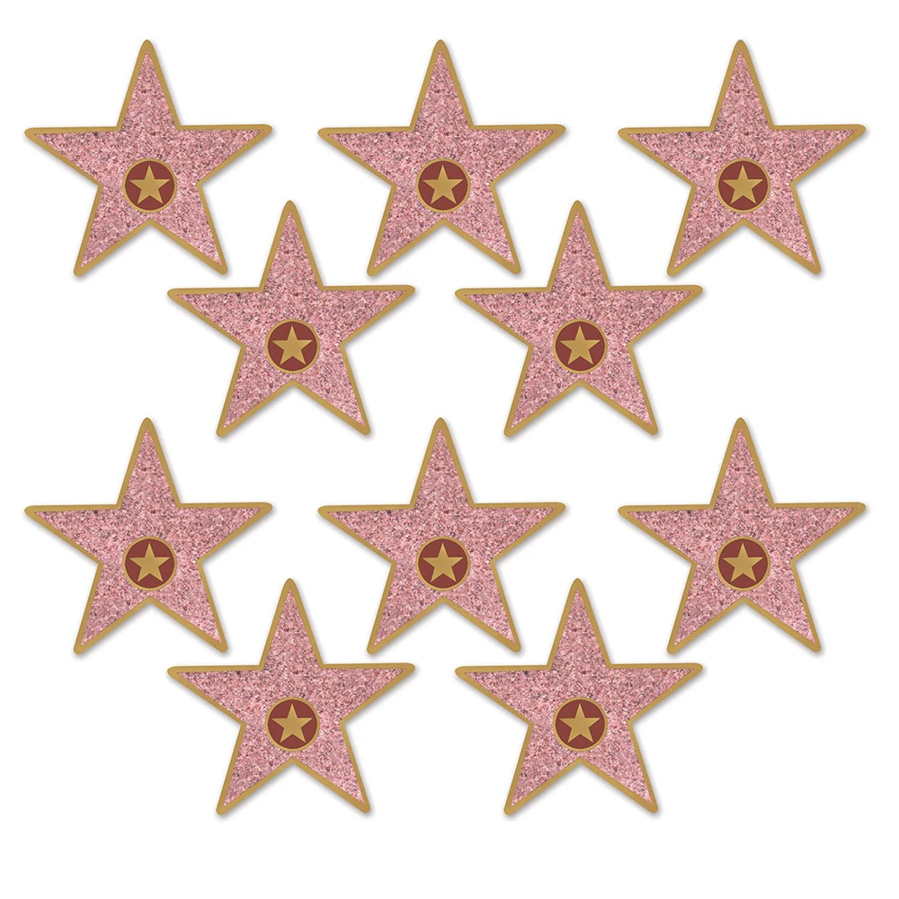 Removable (12 Pack) Personalize Your Own  Fame Decor Kit Hollywood Stars Sticker