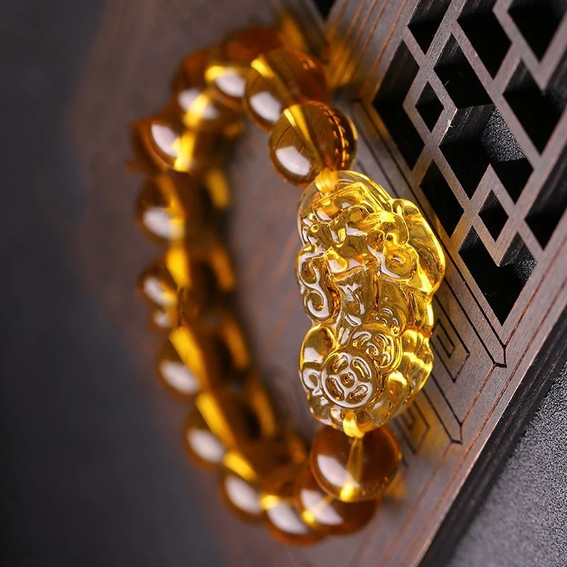 Hot Sale Crystal Beads Bracelets Hand String Lucky Couples Pixiu Bracelets