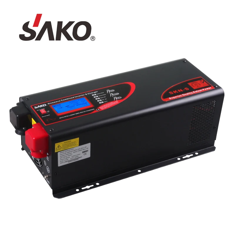 SAKO домашние инверторы Упс 5KW 48V Высокое качество Выход 230V производитель двойной 7 дней дома по ограничению на использование опасных материалов в производстве электрического и электронного оборудования Синусоидальная волна инвертирующий усилитель SKN