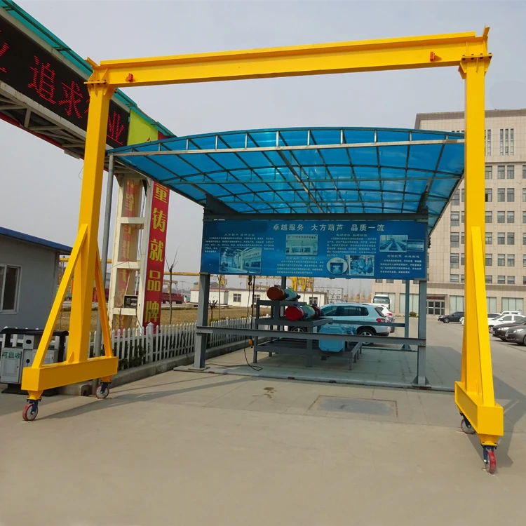20m span 20 ton portable gantry crane