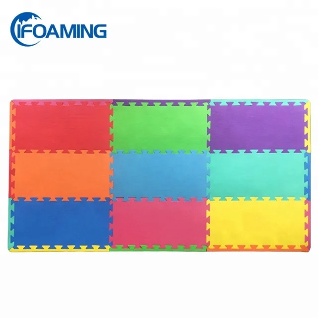 T Pattern Puzzle Jigsaw Garage Workout Fitness Gym Exercise Soft Floor Interlocking Foam Tiles Eva Interlocking Foam Mats