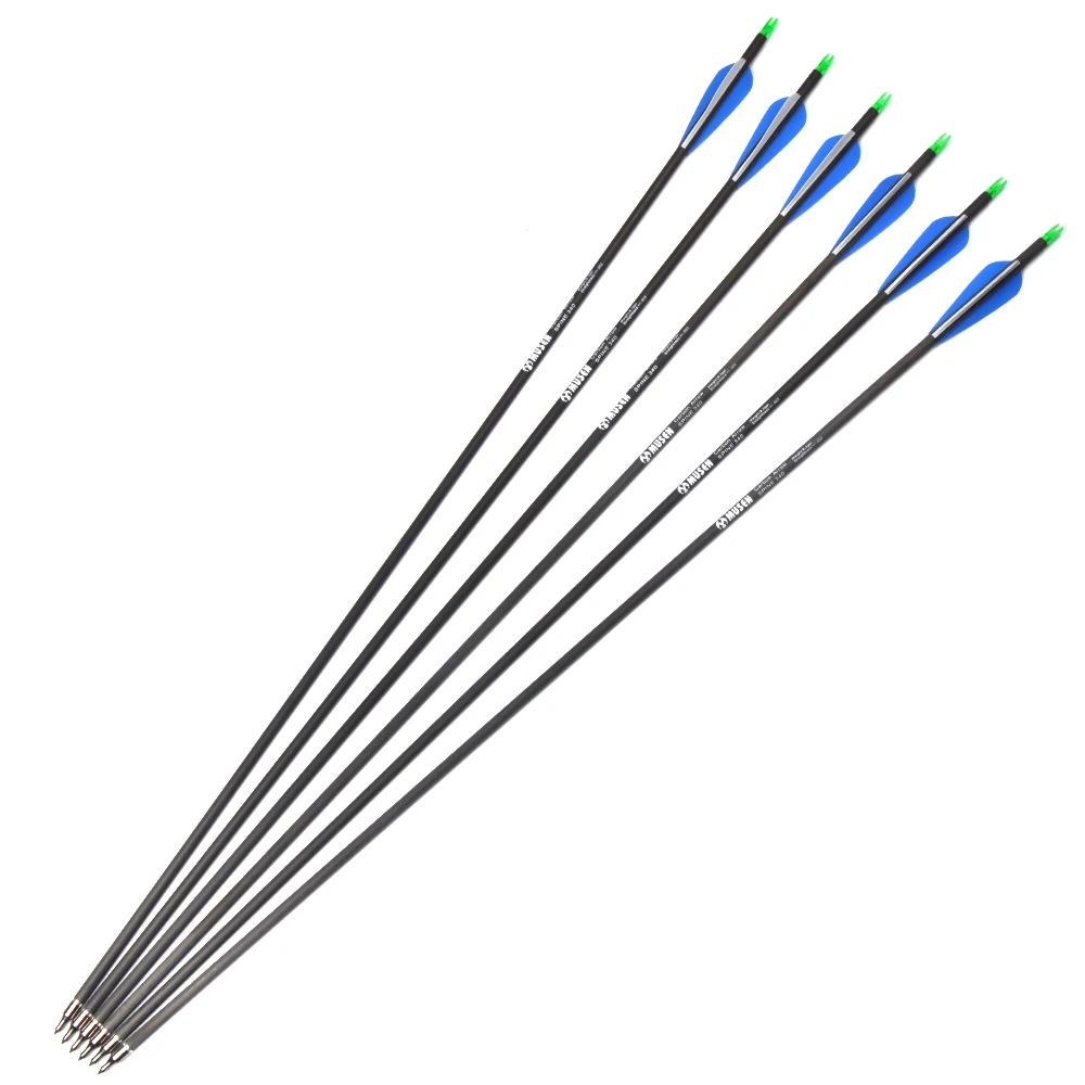 ID6.2mm compound bow hunting shoot pure carbon arrow