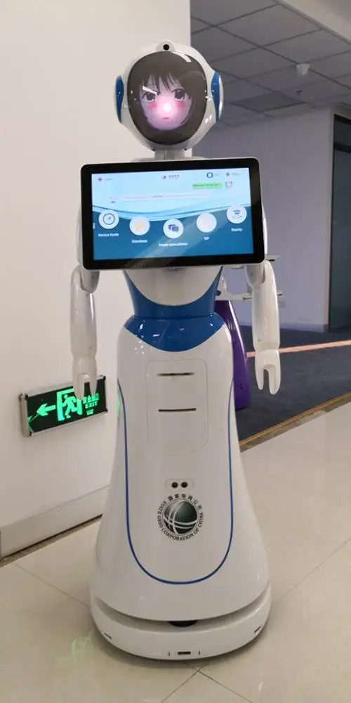 
Autonomous mobile interactive robot artificial humanoid greeting robot 