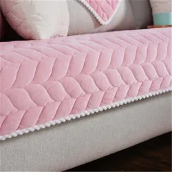Charmcci 600210 Modern winter sofa cover set thick cushion cover nylon printed velvet dog protector water proof recliner